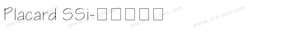 Placard SSi字体转换